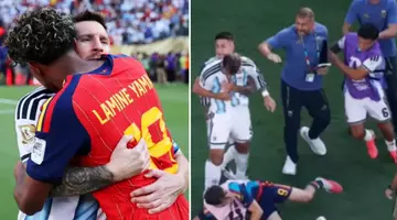 Scandalul care nu s-a văzut la TV! După fluierul final, în timp ce Lamine Yamal și Messi se îmbrățișau, pe teren a început bătaia! Un jucător a fost eliminat după fluierul final! FIFA analizează imaginile