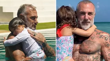 Cum arată, la 5 ani, Blu Jerusalema, fiica excentricului milionar Gianluca Vacchi. Fetița, născută cu o malformație la față, a trecut prin mai multe operații / Foto