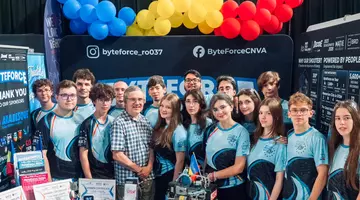 Povestea „Buldozerului” din Galați. Liceenii de la  ByteForce, campionii Europei la robotică, intră în lupta pentru Bucharest Twin Cup 2026: „Venim să câștigăm!”