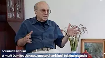 Dumitru Udrescu a murit. El a creat Teleenciclopedia, la TVR, cea mai longevivă emisiune din România