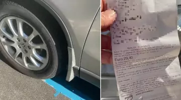 „Nu am mai văzut așa ceva”. Un șofer și-a parcat dimineața mașina pe loc gratuit, iar după câteva ore a găsit marcaje albastre și amendă în parbriz