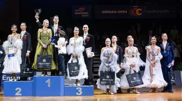 Rareș Cojoc, imagini emoționante la German Open Championships. Dansatorul a fost îmbrățișat pe podium de fiul său