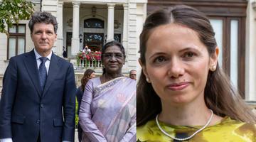 Ca la Bollywood! Cum s-a îmbrăcat Prima Doamnă a României la întâlnirea cu președinta Indiei la București. Niciodată nu a fost atât de îndrăzneață! Imaginile momentului