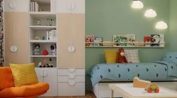 O cameră care “crește” odată cu copiii. Descoperă soluții flexibile de amenajare