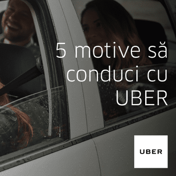 Câștigă bani în timpul liber: 5 motive să conduci cu UBER