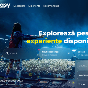 Platforma cu cele mai multe experiențe din România, Extasy, integrează harta interactivă și face vizibile experiențele aflate în proximitatea utilizatorilor