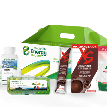 Nutrilite Energy Program: Un nou plan holistic care readuce echilibrul în viața ta. Încarcă-te cu energie constantă și stare de bine generală cu o rutină echilibrată pentru întreaga zi! 