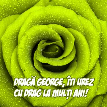 La multi ani, George!