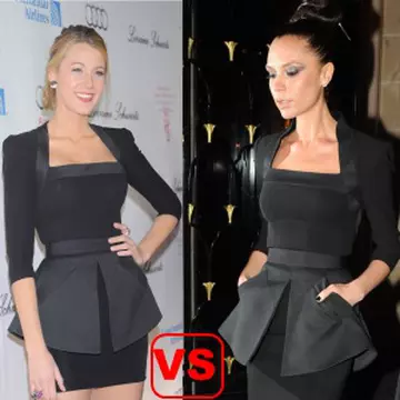 Victoria Beckham şi Blake Lively poartă aceeaşi rochie