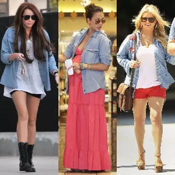 Cum porţi stilat cămaşa din denim, pe timp de vară