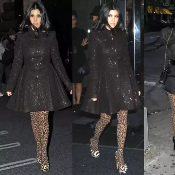 Kourtney Kardashian adoră dresurile animal print. Îţi plac?