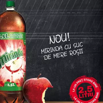 S-a lansat Mirinda Mere Roșii!