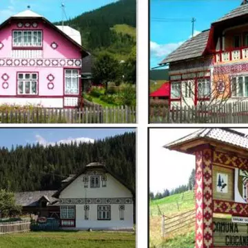 Casele “încondeiate” din Ciocăneşti, unice în lume
