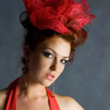Lady in red