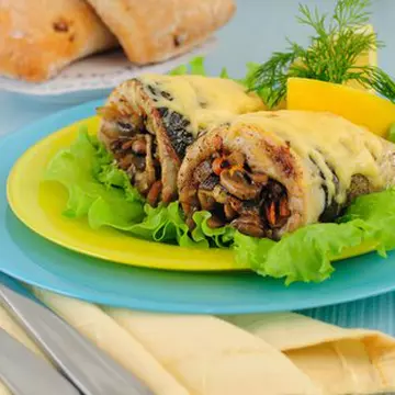 Ruladă cu ciuperci