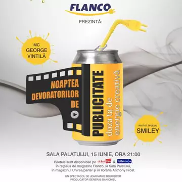 NDP 2012 –Smiley și Jean Marie Boursicot deschid noaptea celor mai bune 290 de reclame din lume