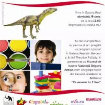 Pe urmele lui T-Rex în Galeria Real