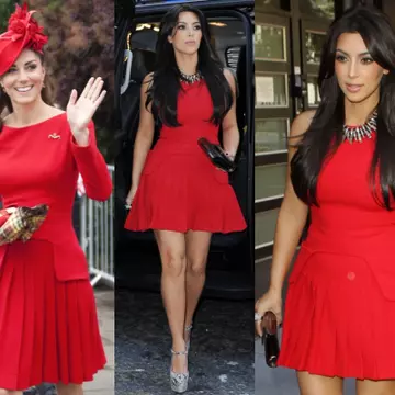 Wow! Ducesa Kate şi Kim Kardashian în rochii aproape identice. Ce surpriză!