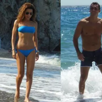 Carmen Brumă şi Mircea Badea, un cuplu hot la plajă