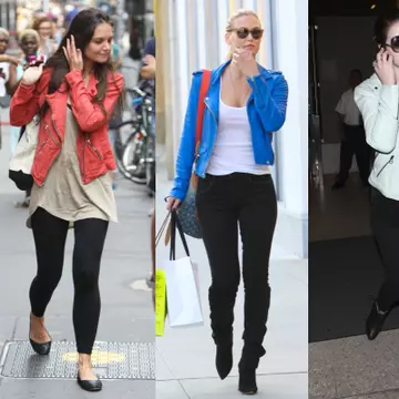 Modă: Geaca colorată de piele, soluţia perfectă pentru zilele de toamnă