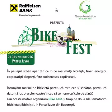 Bike Fest 2012 - Eveniment dedicat tuturor bicicliştilor urbani din România