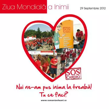 Ziua Mondială a Inimii, sărbătorită în Bucureşti pe 1 septembrie