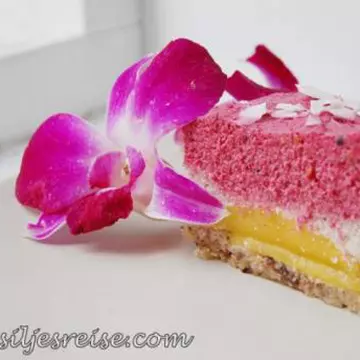 Reţete raw: Tort de fructe de pădure cu mango şi cocos fără foc