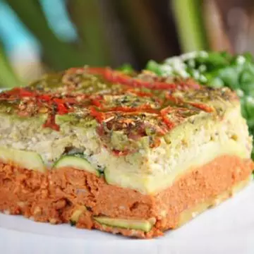 Reţete raw: Lasagna vegan raw cu legume proaspete fără foc