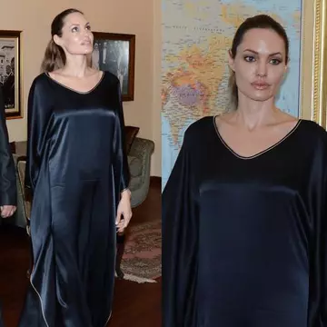 Greşeală de stil? Cum s-a îmbrăcat Angelina Jolie la o întâlnire oficială