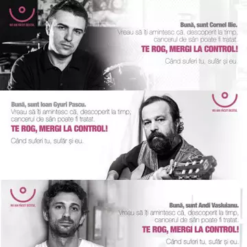 Cancerul de sân: 3 bărbaţi celebri te roagă să mergi la control