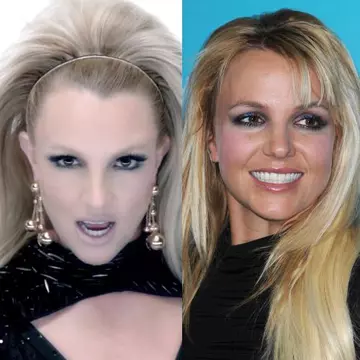 Poze: Britney Spears în videoclip şi în realitate