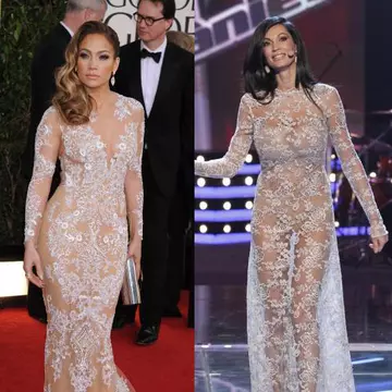 Nicoleta Luciu sau Jennifer Lopez? Care arată mai bine în rochia din dantelă?
