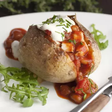 Slăbeşte în Post: Cartofi umpluţi cu ciuperci şi ceapă verde