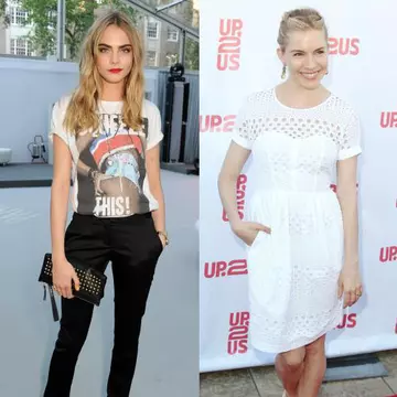 Sienna Miller, Naomi Watts şi Cara Delevingne, chic în alb şi negru!