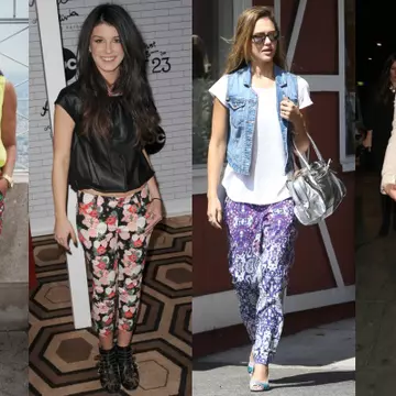 Moda verii 2013: Pantalonii cu imprimeu, în tendinţe. Uite cum să-i asortezi!
