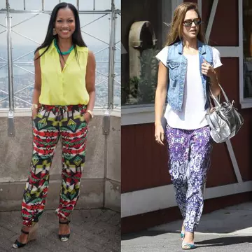 Pantalonii cu imprimeu: ce modele găseşti în magazine