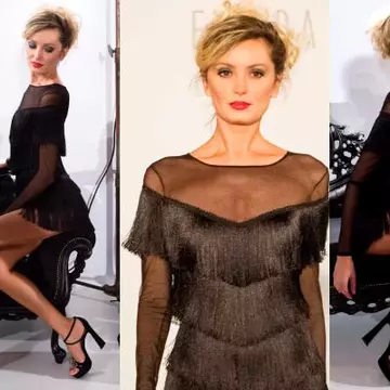 Rochia cu franjuri, propunerea Ultra Glam a designerului Ellida Toma
