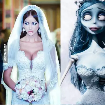 Ce asemănare! Vezi vreo diferenţă între Bianca Drăguşanu şi "Mireasa Moartă"?