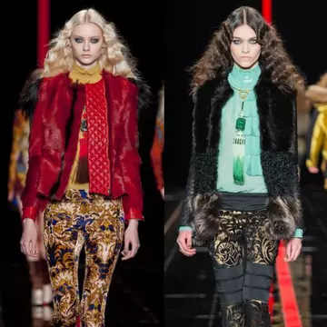Ţinute de toamnă exotice în colecţia Just Cavalli