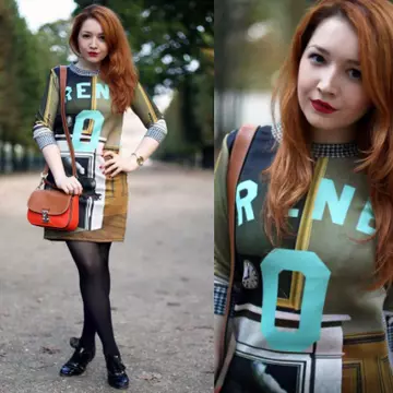 Ţinută de toamnă: Ioana te învaţă cum să porţi chic o rochie cu imprimeu