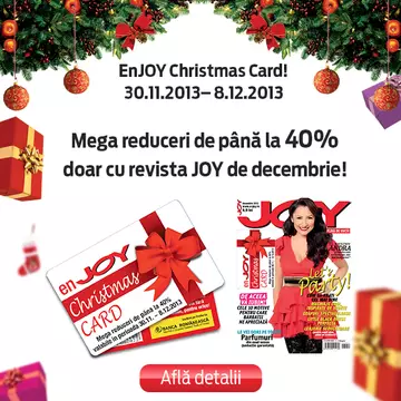 Cardul JOY îţi oferă reduceri în peste 100 de magazine