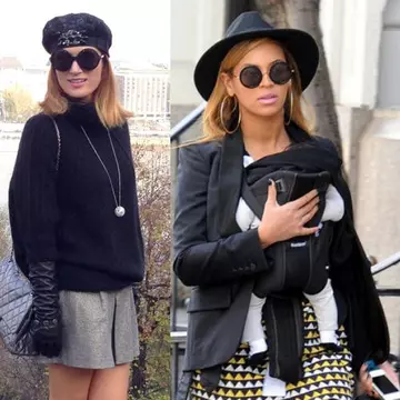 Carmen Negoiţă poartă aceiaşi ochelari ca şi Beyonce