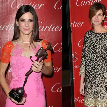 Sandra Bullock şi Julia Roberts, superbe pe covorul roşu