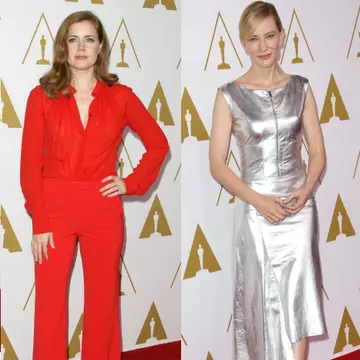 Amy Adams şi Cate Blanchett, superbe în ţinute extravagante