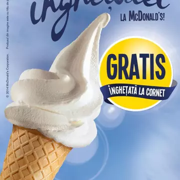 Sarbatoreste pe 21 aprilie Ziua Inghetatei de la McDonald's 