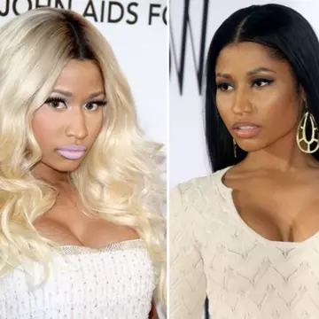 Vopsită sau naturală? Cum îi stă  mai bine cântăreţei Nicky Minaj?