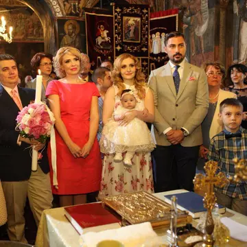 Alina Sorescu, emoţii mari la botez