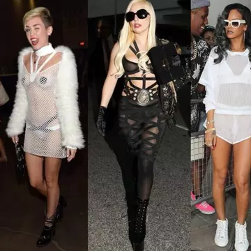 Transparente şi cu lenjeria intimă la vedere. Iată ţinutele vedetelor care vor să şocheze cu orice preţ!