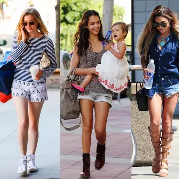 Cum poartă vedetele pantalonii scurți - Foto