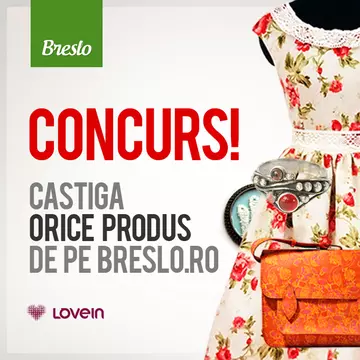 Concurs! Câștigă orice produs de pe Breslo.ro!